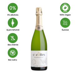 Les Cocottes 0% Chardonnay Nealko víno šumivé biele polosuché 0,75l