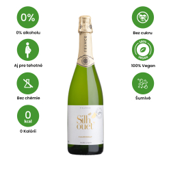 Silhouet 0% Chardonnay - nealkoholické víno šumivé biele suché